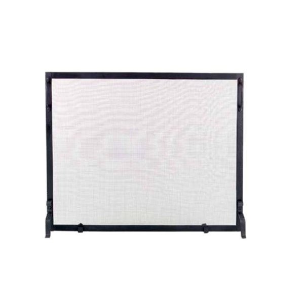 Dagan Dagan S129-50 Wrought Iron Panel Screen; Black S129-50